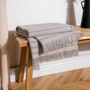 Hazie Woven Throw Griege