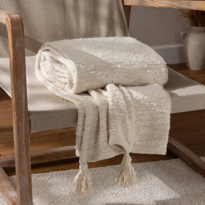 Yard Heath Throw Ecru large