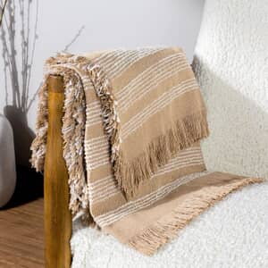 Jour Woven Throw Nougat