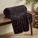 Cosy Ribbed Throw Black