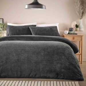 Teddy Fleece Set Charcoal