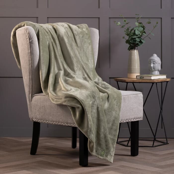 Belledorm Heat Holder Blanket Sage large