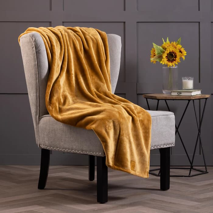 Belledorm Heat Holder Blanket Gold Dust large