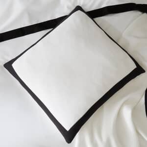 Monochrome Waffle Filled Cushion
