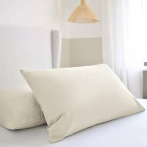 Plain Pillowcase Pair Warm Sand