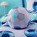 Tie Dye Football Lilac 3D Cushion