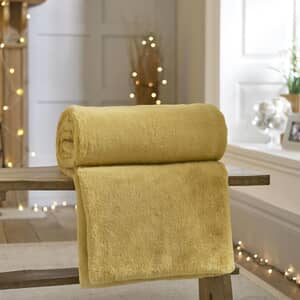 Aspen Throw Mustard