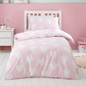 Brushed Hearts Pink