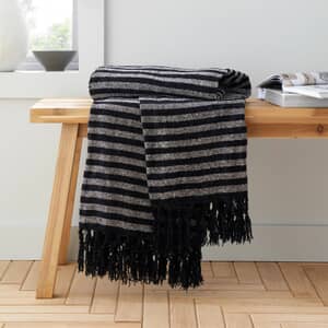 Stripe Chenille Black