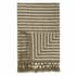 Catherine Lansfield Stripe Chenille Olive Green small 8308THR1