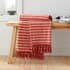 Catherine Lansfield Stripe Chenille Terracotta small