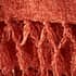Catherine Lansfield Wilson Plain Chenille Throw Terracotta small 8320A