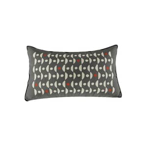 Felix Cushion Scarlet and Neutrals