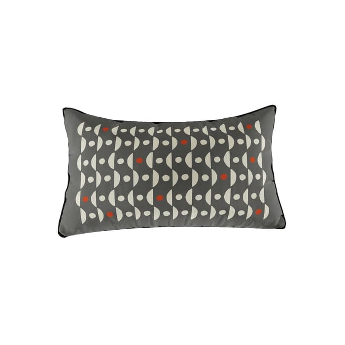 Helena Springfield Felix Cushion Scarlet and Neutrals large