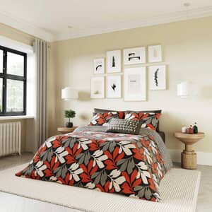 Otto Print Scarlet and Neutrals