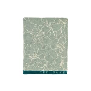Pressed Flowers Throw Mint