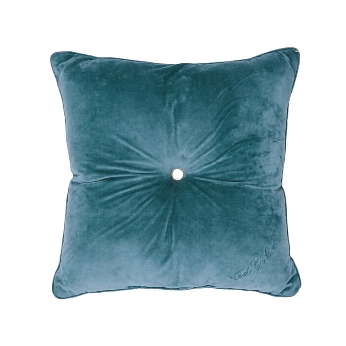 Ted Baker Semi Plain Cushion Blue large