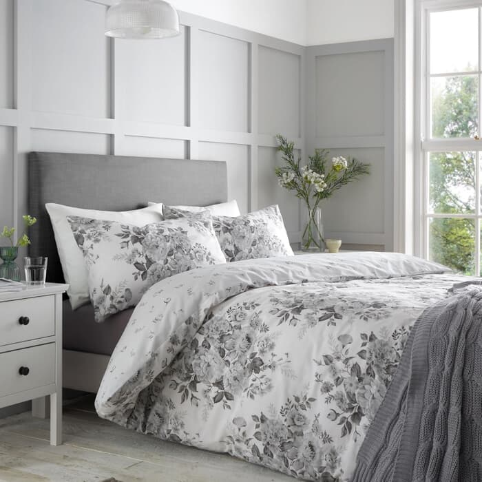 Catherine Lansfield Elinda Floral Grey large