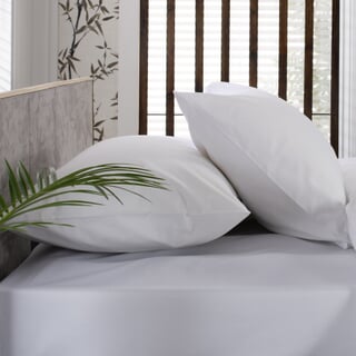 Cotton Percale 200 Thread Count White
