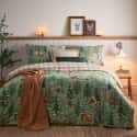 Lodge Wood Brushed Cotton Oak Green