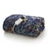 Deyongs Heated Throw Fox And Deer Navy small 8463THR1