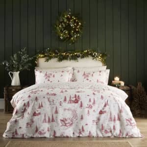 Santa Toile Quilt Cover