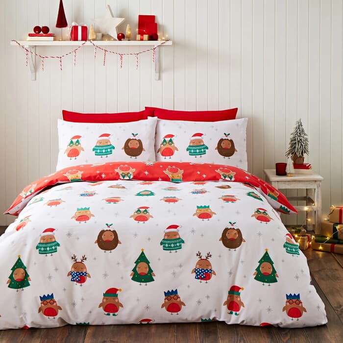 Catherine Lansfield Christmas Party Robins large