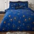 Catherine Lansfield Christmas Sparkle Navy small 8624A