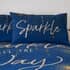 Catherine Lansfield Christmas Sparkle Navy small 8624B