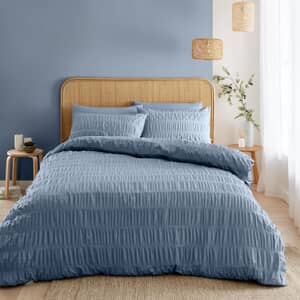 Seersucker Lansfield Blue