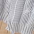 Catherine Lansfield Chunky Marl Knit Throw Silver small 8634B