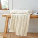 Chunky Marl Knit Throw Cream