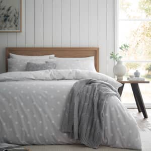 Brushed Polka Dot Grey