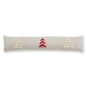 Tufted Christmas Tree Natural Draught Excluder