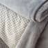 Catherine Lansfield Cosy Larsson Geo Fleece Throw Grey small 8678A