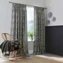 Regal Peacock Charcoal/White Curtains