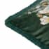 Morris and Co Strawberry Thief Embroidery Cushion Forest Green small 8689E