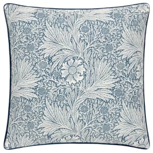Marigold Feather Rich Cushion Indigo