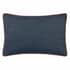 Morris and Co Seaweed Feather Rich Cushion Indigo small 8724B