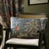 Morris and Co Seaweed Feather Rich Cushion Indigo small