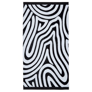 Makai Beach Towel Black/White