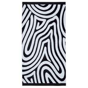 Makai Beach Towel Black/White