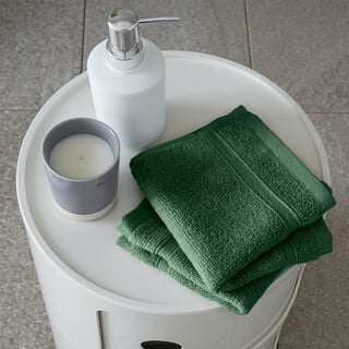 Zero Twist Towels Dark Green