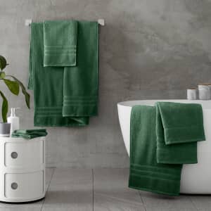 Zero Twist Towels Dark Green
