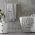 Catherine Lansfield Zero Twist Towels Silver small