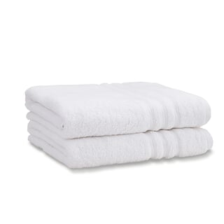 Zero Twist Towels White