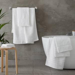 Zero Twist Towels White