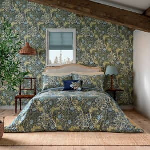 Morris Seaweed in Cobalt and Thyme