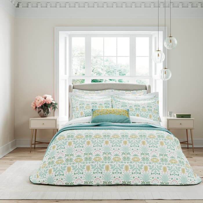 V & A Voysey Anselm in Aqua large