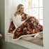 Deyongs Heated Throw Mushroom Wine small 9036A